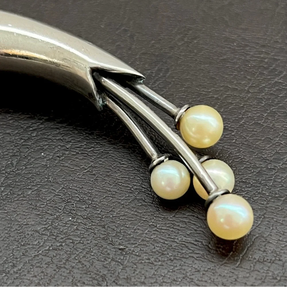 Antonio Pineda 970 Sterling Silver Brooch RARE Artist Signed